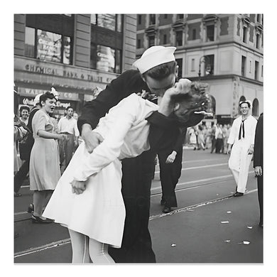 Digitally Restored and Enhanced 1945 VJ Day Times Square Kiss Photo Print - Vintage Photo of Victory Over Japan Day Times Square Kiss in New York City