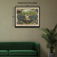 Cargar imagen en el visor de la galería, Digitally Restored and Enhanced 1877 Atlanta Campaign Photo Print - Vintage Photo of The Army of The Cumberland During A Church Service Poster Wall Art