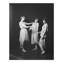 Load image into Gallery viewer, Digitally Restored and Enhanced 1924 Barnard College Group Photo Print - Vintage Poster Photo of Barnard College Dancers with Miss Larsen by Arnold Genthe