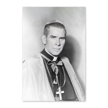 Load image into Gallery viewer, Digitally Restored and Enhanced 1952 Bishop Fulton J Sheen Photo Print - Vintage Portrait Photo of Catholic Church Archbishop Fulton Sheen Wall Art Poster