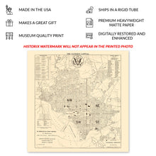 Load image into Gallery viewer, Digitally Restored and Enhanced 1905 The Nation's Capital Map Poster - Vintage Map of Washington DC Poster - Historic Washington DC Wall Art Print Map