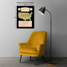 Load image into Gallery viewer, Digitally Restored and Enhanced 1845 Lincoln Highway Map Poster - Vintage Map Print of The Lincoln Highway Route from New York City to San Francisco