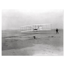 Load image into Gallery viewer, Digitally Restored and Enhanced 1903 First Flight Photo Print - Vintage Photo of The First Flight of The Kitty Hawk - The First Flight Wall Art Poster