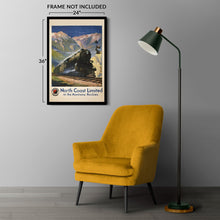 Cargar imagen en el visor de la galería, Digitally Restored and Enhanced 1920 North Coast Limited Montana Rockies Poster - Northern Pacific Railroad - Golden Age Rail Tourism - Archival Reproduction