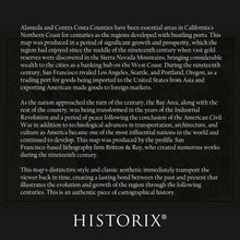 Load image into Gallery viewer, Digitally Restored and Enhanced 1894 Alameda & Contra Costa Map Print - Old Map of Alameda and Contra Costa County San Francisco California Wall Art Poster