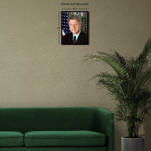Cargar imagen en el visor de la galería, Digitally Restored and Enhanced William J Clinton 42nd President of the United States Official Portrait Photo Print Poster