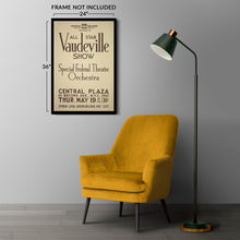 Load image into Gallery viewer, Digitally Restored and Enhanced 1934 New York City Vaudeville Show WPA Federal Art Project Theatre Poster - Depression Era Art Deco - Archival Reproduction