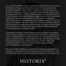 Cargar imagen en el visor de la galería, Digitally Restored and Enhanced 1976 Pablo Escobar Photo Print - Vintage Photo of Pablo Escobar Mugshot Poster Wall Art - Old Photo of Pablo Escobar Poster