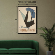 Load image into Gallery viewer, Digitally Restored and Enhanced1940 Museum of Science Industry Chicago Poster - WPA Federal Art Project - Depression Era Art - Archival Print