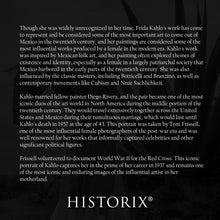 Load image into Gallery viewer, Digitally Restored and Enhanced 1937 Frida Kahlo Photo Print - Vintage Photo of Frida Kahlo Poster Print for Vogue Magazine Senoras of Mexico Photo Shoot