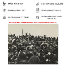 Cargar imagen en el visor de la galería, Digitally Restored and Enhanced 1863 Lincoln Gettysburg Address Photo - Civil War Pennsylvania - American Political History Photography - Archival Print