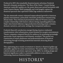 Load image into Gallery viewer, Digitally Restored and Enhanced 1895 Frederick Bancroft Slave of the Orient Poster - Victorian Theater Magic - Gilded Age Vaudeville - Archival Print