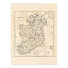 Load image into Gallery viewer, Digitally Restored and Enhanced 1799 Ireland Map Poster - Vintage Map of Ireland Wall Art - Historic Poster Map of Ireland - Old Map of Ireland Print