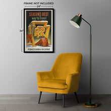 Load image into Gallery viewer, Digitally Restored and Enhanced 1955 Pennsylvania Railroad Christmas Travel Poster - Vintage Holiday Train Tourism - Mid-Century Railway Art - Archival Reproduction