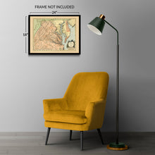 Cargar imagen en el visor de la galería, Digitally Restored and Enhanced 1757 Virginia and Maryland Map Print - Vintage Map of Virginia & Maryland Poster - Carte de la Virginie et du Maryland