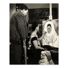 Load image into Gallery viewer, Digitally Restored and Enhanced 1940 Diego Rivera Poster Photo - Vintage Photo of Diego Rivera and Frida Kahlo Painting - Old Diego Rivera Wall Art Print