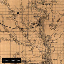 Load image into Gallery viewer, Digitally Restored and Enhanced 1865 Nebraska Territory Railroad Map - Union Pacific Transcontinental Survey - Westward Expansion - Archival Reproduction