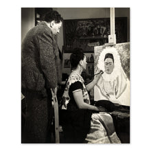Load image into Gallery viewer, Digitally Restored and Enhanced 1940 Diego Rivera Poster Photo - Vintage Photo of Diego Rivera and Frida Kahlo Painting - Old Diego Rivera Wall Art Print