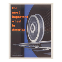 Load image into Gallery viewer, Digitally Restored and Enhanced 1952 Most Important Wheels America Agriculture Railroad Poster - Mid-Century Rail Industry Art - Archival Reproduction