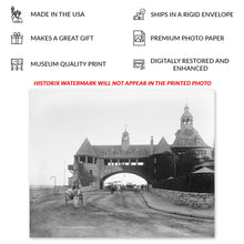 Cargar imagen en el visor de la galería, Digitally Restored and Enhanced 1898 The Narragansett Casino Photo Print - Vintage Photo of The Narragansett Pier Casino in Rhode Island Poster Wall Art