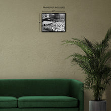 Load image into Gallery viewer, Digitally Restored and Enhanced 1964 Elijah Muhammad Photo Print - Old Photo of Elijah Muhammad Addressing an Assembly of Muslim Followers Wall Art Poster