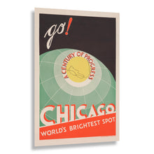 Load image into Gallery viewer, 1933 Century of Progress Chicago World's Fair Poster - Vintage Art Deco Exposition - Depression Era Tourism Art - Archival Reproduction