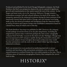 Load image into Gallery viewer, Digitally Restored and Enhanced 1898 Chicago Business District Map Print - Bird's Eye View of Chicago Poster - Business District of Chicago Map Wall Art