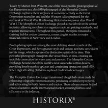 Cargar imagen en el visor de la galería, Digitally Restored and Enhanced 1939 Memphis Cotton Exchange Photo Print - Vintage Poster Photo of Interior of Memphis Cotton Exchange Just Before Closing