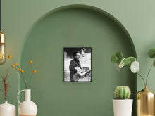 Cargar imagen en el visor de la galería, Digitally Restored and Enhanced 1965 Johnny Cash Photo Print - Vintage Photo of Johnny Cash Poster Playing His Guitar - Old Photo of Johnny Cash Wall Art