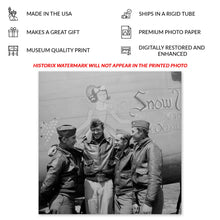 Load image into Gallery viewer, Digitally Restored and Enhanced 1943 B-24 Bomber Snow White Photo Print - Vintage Photo of B 24 Bomber Snow White of US Army 9th Air Force Poster Wall Art