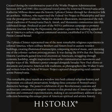 Load image into Gallery viewer, Digitally Restored and Enhanced 1938 Visit Historic Ephrata Pennsylvania Travel Poster - WPA Federal Art Project - Colonial Tourism Promotion - Gallery Print