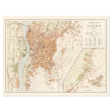 Cargar imagen en el visor de la galería, Digitally Restored and Enhanced 1920 Cairo Egypt Map Print - Vintage Map of Egypt Poster - General Map of Cairo Egypt Wall Art Print