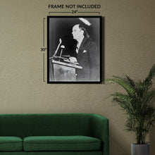 Cargar imagen en el visor de la galería, Digitally Restored and Enhanced 1950 William Branham Photo Print - Old Photo of WIlliam Branham Preaching at Sam Houston Coliseum - William Branham Poster