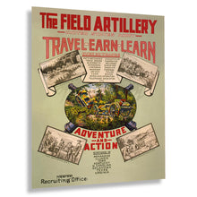 Load image into Gallery viewer, Digitally Restored and Enhanced 1920 The Field Artillery Poster Photo - Vintage Poster Photo of US Army Field Artillery Wall Art Print