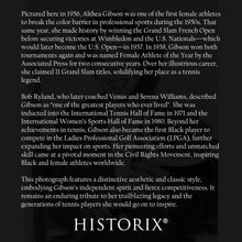 Cargar imagen en el visor de la galería, Digitally Restored and Enhanced 1956 Althea Gibson Photo Print - Vintage Portrait Photo of Tennis Player Althea Gibson Poster Holding Tennis Racquet