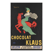 Load image into Gallery viewer, Digitally Restored and Enhanced 1903 Chocolat Klaus Red Horse French Advertising Poster - Art Nouveau Era - Belle Epoque Art - Archival Reproduction