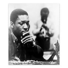 Load image into Gallery viewer, Digitally Restored and Enhanced 1960 John Coltrane Photo Print - Vintage Photo of John Coltrane - Old Photo of Jazz Saxophonist John William Coltrane