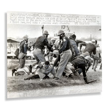 Load image into Gallery viewer, Digitally Restored and Enhanced 1965 John Lewis Poster Photo - Vintage Photo of SNCC Leader John Lewis During Attempted Negro March Wall Art Print