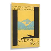 Load image into Gallery viewer, Digitally Restored and Enhanced 1930 Adventures of Today Memories Tomorrow National Parks Poster - Vintage Conservation Tourism Art - Archival Reproduction