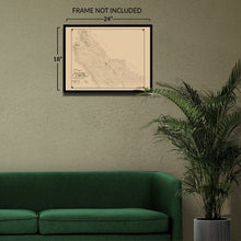 Load image into Gallery viewer, Digitally Restored and Enhanced 1898 Monterey County California Map Poster - Vintage Map Print of Monterey CA - Official Map of Monterey County California