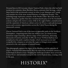 Load image into Gallery viewer, Digitally Restored and Enhanced 1912 Blackfeet Braves Photo Print - Old Photo of Mystic Braves Near Going To The Sun Road Mt. Glacier National Park Poster