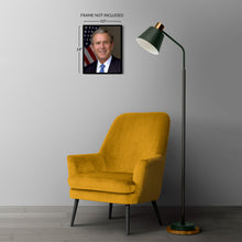 Cargar imagen en el visor de la galería, Digitally Restored and Enhanced George W Bush 43rd President of the United States Official Portrait Photo Print Poster