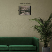 Load image into Gallery viewer, Digitally Restored and Enhanced 1939 American Airlines Photo Print - Vintage Aerial View of Lower Manhattan with American Airlines Plane Poster Wall Art