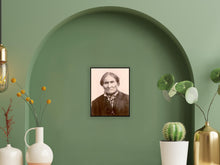 Cargar imagen en el visor de la galería, Digitally Restored and Enhanced 1904 Geronimo Photo Print - Vintage Portrait Photo of Military Leader Geronimo Goyaale Print Wall Art