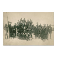 Load image into Gallery viewer, Digitally Restored and Enhanced 1890 Buffalo Soldiers Photo Print - Vintage Photo of The Buffalo Soldiers in Fort Keogh Montana Wall Art Poster Print