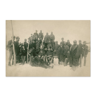 Digitally Restored and Enhanced 1890 Buffalo Soldiers Photo Print - Vintage Photo of The Buffalo Soldiers in Fort Keogh Montana Wall Art Poster Print