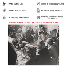 Cargar imagen en el visor de la galería, Digitally Restored and Enhanced 1965 Beatles Press Conference Photograph - Hotel Warwick New York - British Invasion - Archival Printt