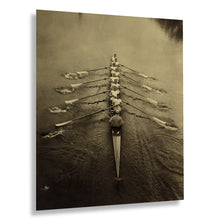 Load image into Gallery viewer, Digitally Restored and Enhanced 1910 Cambridge University Rowing Club Photo Print - Vintage Photo of University of Cambridge Rowing Team Poster Wall Art