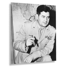 Cargar imagen en el visor de la galería, Digitally Restored and Enhanced 1945 Curtis E Lemay Portrait Photo - Vintage Photo of US Air Force General Curtis Lemay Poster Wall Art