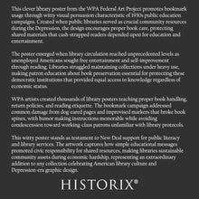 Load image into Gallery viewer, Digitally Restored and Enhanced 1936 Chicago Book Mark Would Be Better WPA Federal Art Project Library Poster - Depression Era Art Deco - Archival Reproduction